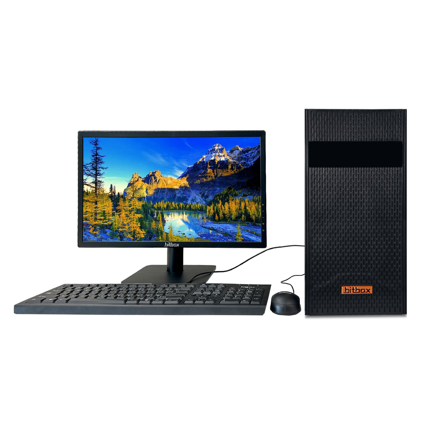 Bitbox Desktop Computer with Monitor(21.5 inchs) Intel i3 12th Gen, Win 11 pro, 16GB RAM , 512 GB SSD with 3-Year Warranty