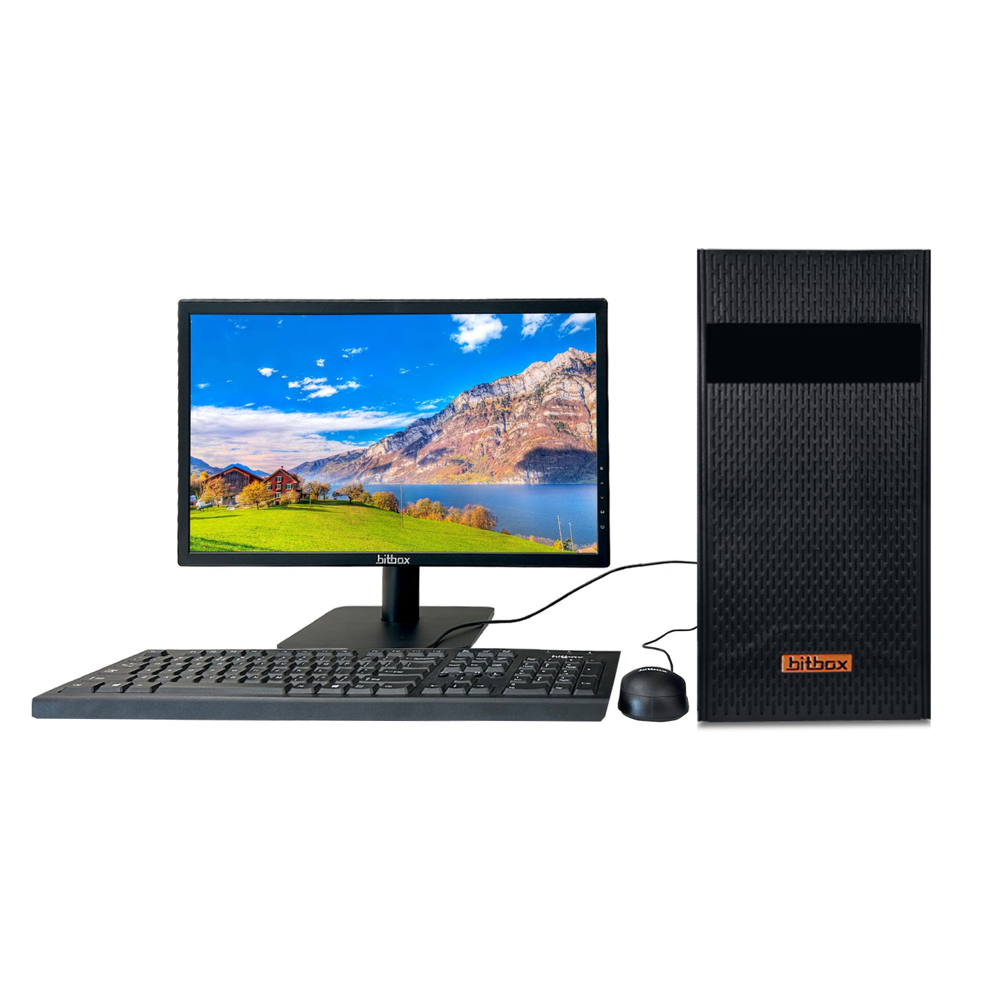 Bitbox Desktop Computer with Monitor(21.5 inchs) Intel i3 12th Gen, Win 11 pro, 16GB RAM , 1 TB SSD with 1-Year Warranty