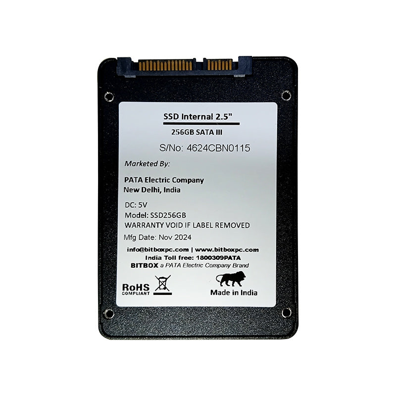 BitBox (SSD2566Gb) 2.5 Inch SATA 256 GB SSD III Internal Solid State Drive (Black)