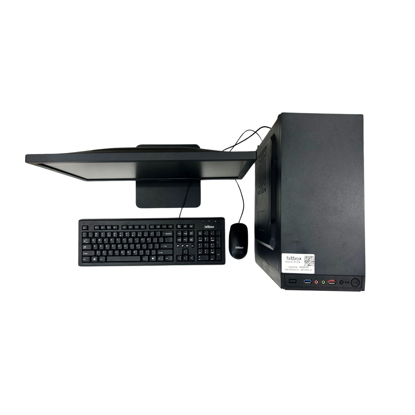 Bitbox Desktop Compute with Monitor(19.5 inchs) Intel i3 12th Gen, Win 11 pro, 16GB RAM , 512 GB SSD with 1-Year Warranty