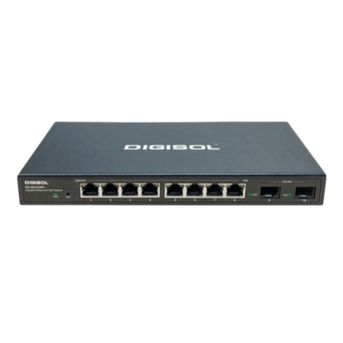 DIGISOL DG-GS1510PL 8-Port Gigabit PoE Smart Managed Switch with 2 Giga SFP Ports