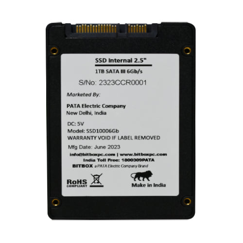 BitBox (SSD10006GB) 2.5 Inch SATA 1 TB SSD Internal Solid State Drive