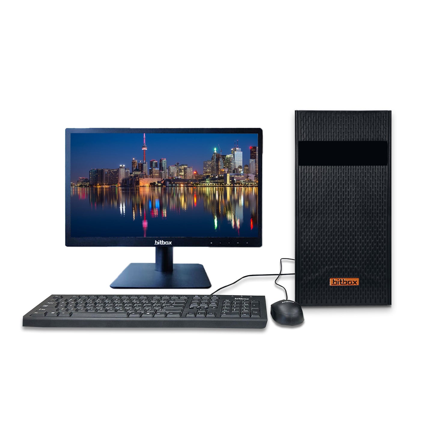 Bitbox Desktop Compute with Monitor(19.5 inchs) Intel i3 12th Gen, Win 11 pro,  16GB RAM , 512 GB SSD with 1-Year Warranty