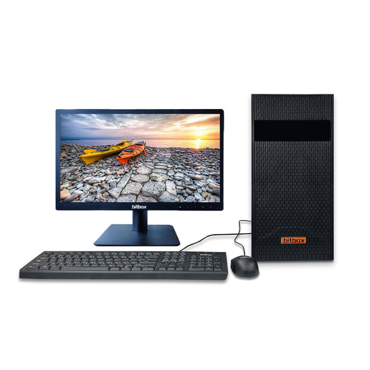 BitBox Desktop Computer with Monitor(19.5 inchs) Intel i3 12th Gen, Win 11 pro,  8GB RAM , 512 GB SSD with 1-Year Warranty