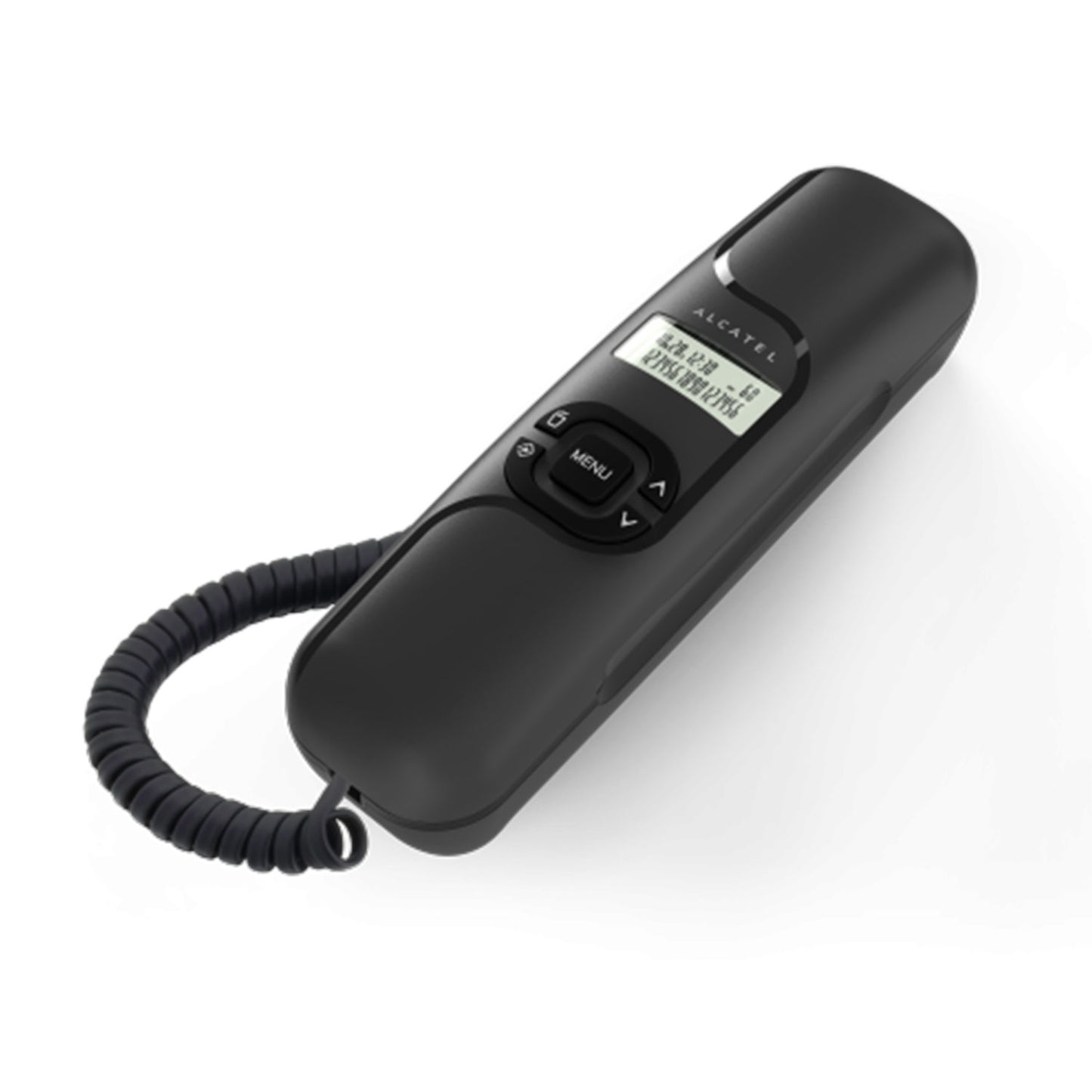 Alcatel T16 Ultra Compact Corded Landline Phone with Caller ID Wall Mounted Black (Pack Of 10)