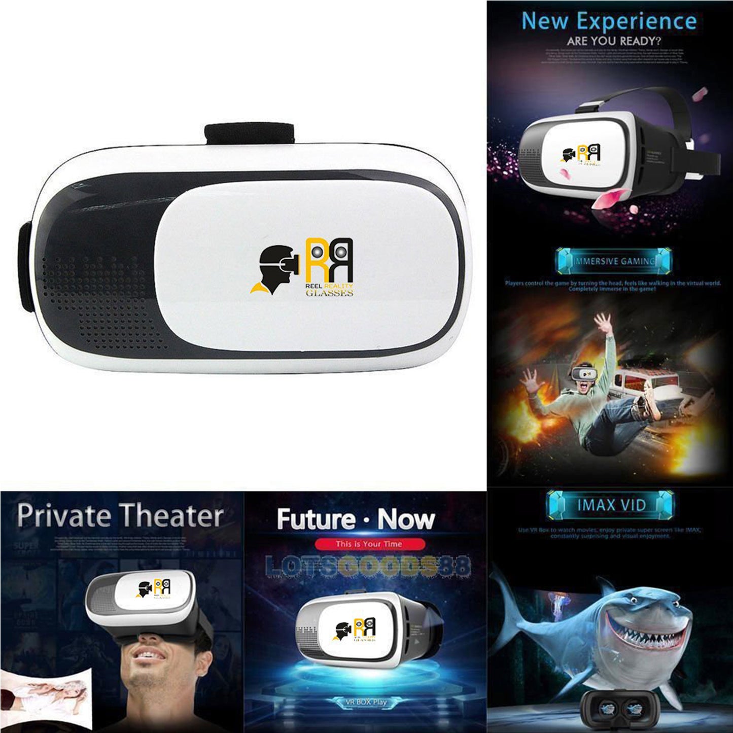 Reel Reality Basic VR 3D Wireless Virtual Reality Headset/Glasses