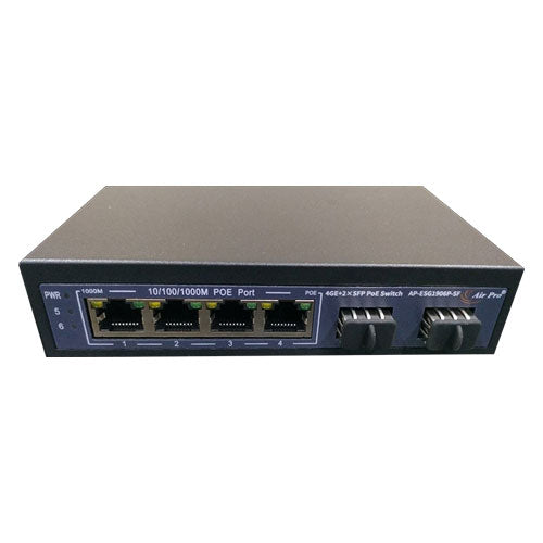 AirPro AP-ESG1906P-SF, 6 Ports PoE Giga Switch