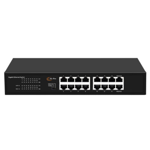 AirPro AP-SG1016 16Port 10/100/1000 Gigabit Unmanaged Swtich