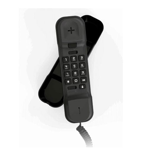 Alcatel T06 Ultra Compact Wall Mount Corded Landline Phone (Black)