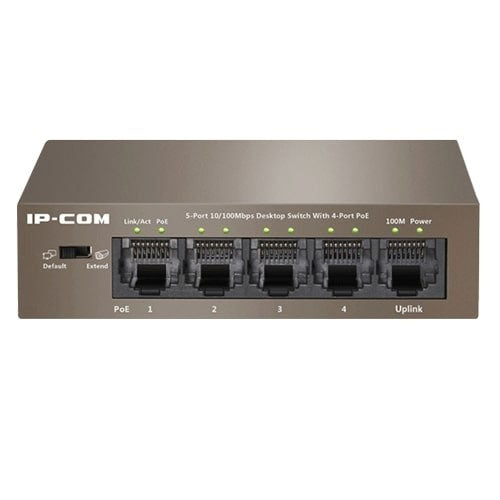 IP-COM F1105P-4-63W 5-पोर्ट फास्ट ईथरनेट Umanaged PoE स्विच 4-पोर्ट PoE के साथ