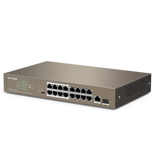 IP-COM F1118P-16-150W- 16 10/100Mbps +1 Gigabit/SFP स्लॉट स्विच 16-पोर्ट PoE के साथ